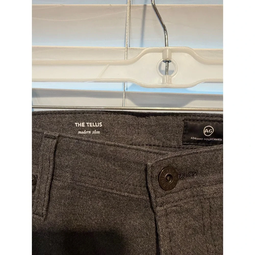 AG Adriano Goldschmied The Tellis Modern Slim Pants Charcoal Grey 36x34